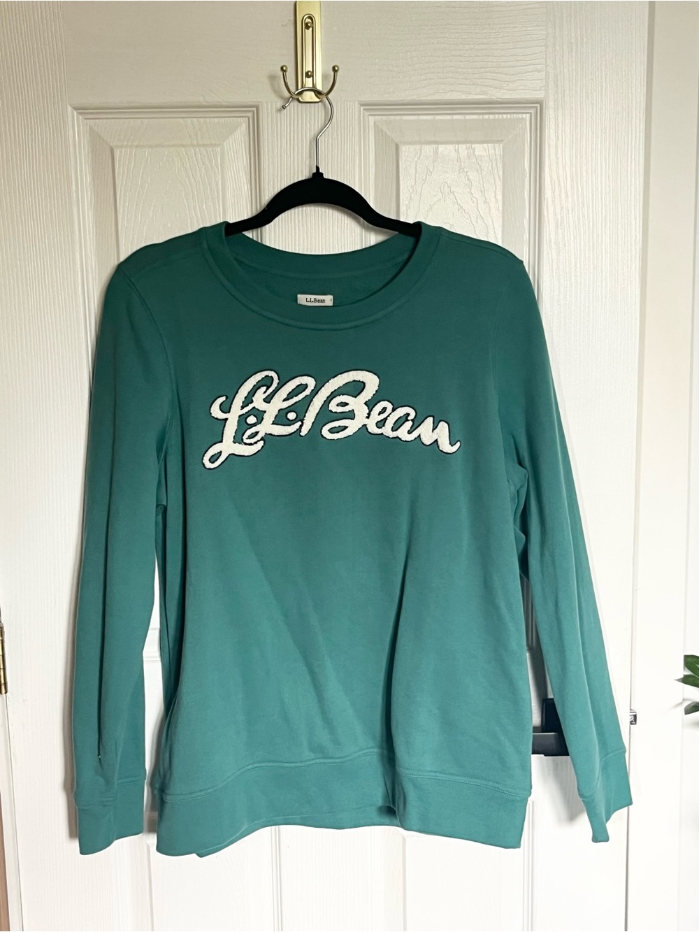 L.L. Bean Classic Crewneck Sweatshirt - Teal Green - Size Medium